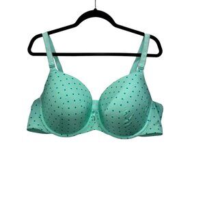 Torrid 46C Perfect T-Shirt Lightly Lined Underwire Bra Mint Green 2508